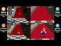 [Super Mario 64] 0 Star Top 4 Speedrunners Comparison