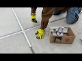 Sealing concrete control joints