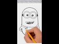 How to Draw minion #howtodraw #minions #short
