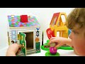 Genevieve Plays with Peppa Pig Weebles and a fun toy Dollhouse!