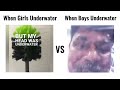 When Girls Underwater VS When Boys Underwater #shorts #algorithm #memes #girlsvsboys