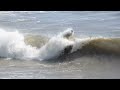 Wales. Porthcawl promenade beach - surfers