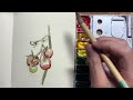 Painting my life | Sketching home grown tomatoes | Watercolor