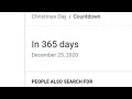 0 to 365 days til Christmas