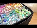 ASMR Marker Drawing⎪Ohuhu Markers Unboxing + New Sketchbook 🌿