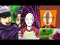 Gojo Vs Saitama 💥 ( OPM +JJK CROSSOVER ANIME VS BATTLE)#animebattle