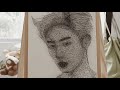 GOT7 Mark Tuan string art (time-lapse)