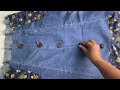 [DIY手作］♻️牛仔褲改造➡️配色牛仔裙😆😆😆手作的溫度🌈🌈🌈
