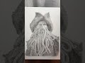 This bad boy is finally done! Davy Jones graphite drawing.