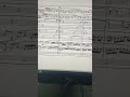 Original Quadruple Canon After 8th Note Over Foundation for Trumpets in D Minor