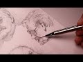 Pencil Portrait Drawing | Sketch with Me | ASMR