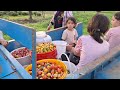 IRAN village life vlog,family adventure in a tea garden,traditional foods of the nomadic of Iran