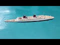 Britannic, Titanic, Mauretania, Queen Elizabeth Sinking models on parade 2020 model sinking montage