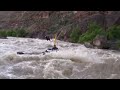 Yampa River High Water Raft Flip 2011