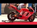 Casey stoner's 2008 800cc MotoGP bike start up and Rev LOUD!!