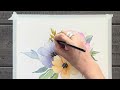 ATTENTION BEGINNERS: Calm & Carefree Flower Easy Loose Floral Spray in Watercolors Step-by-Step!
