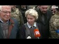 EU's von der Leyen shown bodies of victims of Bucha massacre in Ukraine