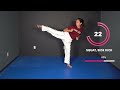 20-min BEGINNER TAEKWONDO Workout (At Home & No Equipment)