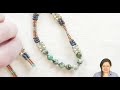 Thick and Thin Herringbone Necklace - DIY Jewelry Making Tutorial by PotomacBeads