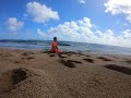 Building sandcastles (fast motion)