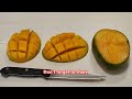 How to cut a mango in slices with a knife. FOR ALL YOUR RECIPES