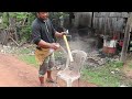 Axe Making - Forging A Sharp AXE From A Piece Of Rusty LEAF SPRING