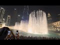 The Dubai Fountains - 8:00PM Show - Amwaaj - Upper Bridge View