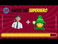 Guess the SUPERHERO by Emoji Challenge | Superhero Quiz #superheroquiz #guessthesuperhero