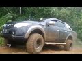 Ford Ranger | Toyota Hilux and Mitsubishi Triton Slippery Hill Climb - Double Cab Truck In Mud Route