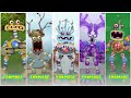 ALL Wubbox Fanmade vs Wubbox My Singing Monsters vs ALL Wubbox 3D  - Redesign Comparisons ~ MSM