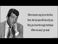 SWAY - Dean Martin 🎺 (Lyrics)