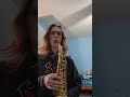 Clarinetist tries alto sax for the first time