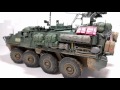 Trumpeter M1131 Stryker FSV - painting and weathering