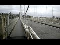 Clifton suspension bridge in high winds