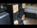 big selfmade subwoofer - bass test  (wall shaking)