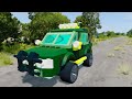 Big & Small:McQueen and Mater Flash VS Emma the Flying Zombie Slime apocalypse cars in BeamNG.drive