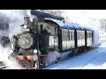 Steam train at Kaiswetter in the station Holzkirchen - Germany