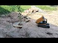 Excavator 1550 and Dump 1551 Work,RC Huina 2024 Play Work,#rcreview #toys