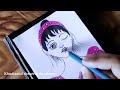 Beautiful girl drawing tutorial video #artdrawing #trending #youtubevideo #viralvideo #beautifulgirl