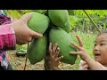 Days with mom picking bamboo shoots, catching fish and popping popcorn to sell at the market