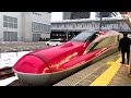 Japan's fastest Tohoku Bullet Train Komachi/Hayabusa from Tokyo to Akita東北新幹線E6系こまち・はやぶさ 東京〜秋田