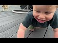 Golden Retriever Chases Adorable Little Boy Everywhere!! (So Cute!!)