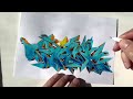 How to draw WILDSTYLE PRO graffiti #graffiti