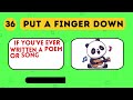 Put a Finger Down If Panda Edition🐼 | Put a Finger Down 👇 Quiz TikTok @Pointandprove