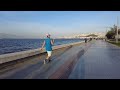 4K Turkey Travel, Izmir City Tour, Virtual Walk on the Beach