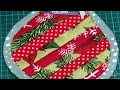 ✨Transform your home with this unique Christmas sewing idea in quilting style.