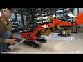 Unbox customized 1/8 150 kg C385CF RC hydraulic excavator industrial quality, see inside details