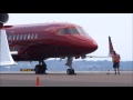 Beautifully Painted Dassault Falcon 900 - Landing, Arrival and Shutdown