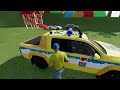 NEW CONCEPT FOOTBALL CARS AND ONLY ALL POLICE CARS OF COLORS ! TRANSPORTING COLORED POLICE CARS FS22