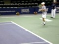 Andy Roddick Practices with Chris Guccione (1/2)